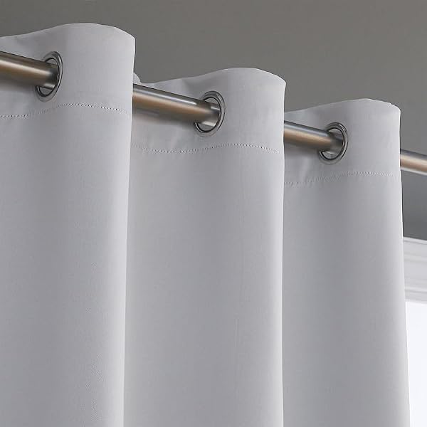 Extra Long Blackout Curtains - 2 Story High Living Room Drapes - Tall Curtains for High Ceiling or Long Window - 144 156 168 192 204 216 240 Inch 12ft-20ft Length(1 Panel,Greyish White, 52″x132″) by Grichril - Image 5