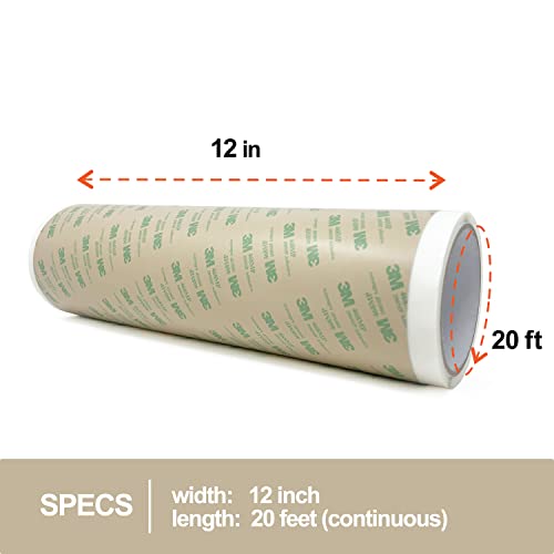 Image of Gizmo Dorks 468MP Double Sided Adhesive Transfer Tape Sheet Roll, 12 inch Width x 20 ft