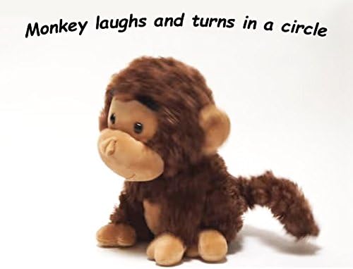 Cuddle Barn - Crackin' Up Coco | Super Soft Animated Twirling Moving Monkey Stuffed Animal Plush Toy, Spins Around Making Monkey Sounds, 10 Inches