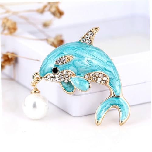 Broche marine dauphin : ajustez et décorez vos décolletés avec ces clips strass - 6