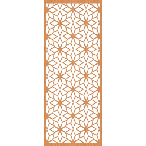 Image of 25 3 /8 inchW x 64 3 /8 inchH x 1 /4 inchT Lake Decorative Fretwork Wood Wall Panels, Cherry