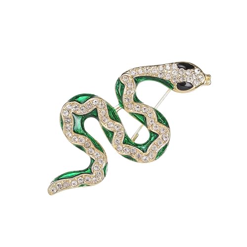 Broche de serpiente Faucet de metal resistente y pasador brillante de moda