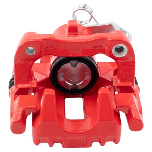 Image of TRQ Front and Rear Brake Caliper Set Performance Coated Brackets Compatible with 1998-2010 Volkswagen Beetle 1999-2006 Golf