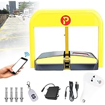 50M Automatic Remote Control Parking Lock, Carport Auto Space Stall Barrier, Private Car Parking Latch Space Lock, Car Park Driveway Guard Saver Automatic Barrier Remote Controlled