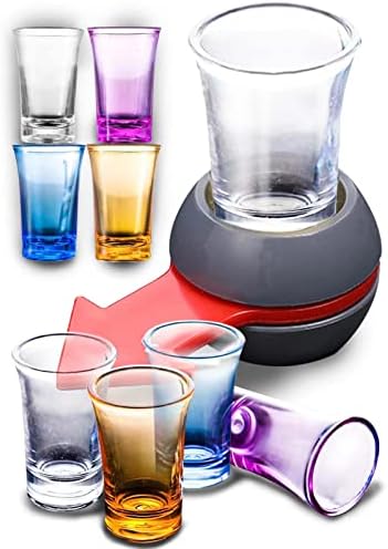 Shot Spinner,Spin The Shot,Shot Glasses,Spin The Bottle,Fun Party Game,Portable