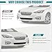 Front Bumper Lower Grille for Subaru Impreza 2017 2018 2019 Accessories, Front Bumper Lower Grille Intake Cover Kit, Bumper Front Mesh Grille Grid Grill Guard Replacement Gloss Black