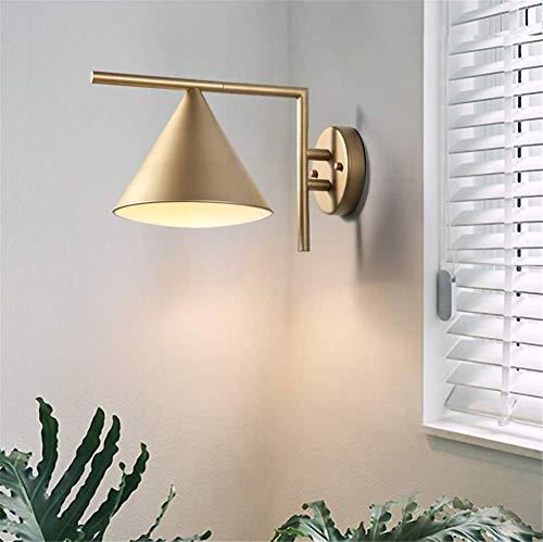 Applique de chevet moderne or pour éclairage intérieur de chambre