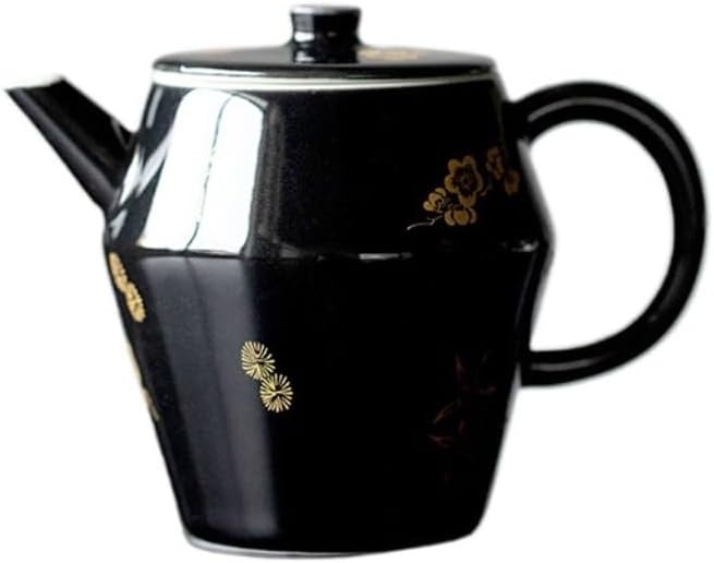 Ceramic Teapot Simple Chinese Kung Fu Tea Set Ceramic Household Teapot Black Teapot Office Flower Teapot Tea Pot Ceramic