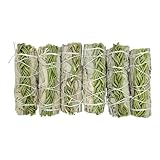 Premium White Sage and Sweet Grass Smudge Stick Bundle – Includes Six 4-Inch Handcrafted Pieces for Spiritual Renewal