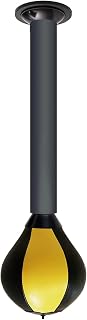 WJFTODAY Equipo de Boxeo con Pelota de Reflejos para Entrenar en casa o en la Oficina, sa Velocidad para Mujeres, Hombres y niños, Incluye Ventosa, Pelota Inflable y Resorte (Color: Amarillo y Negro)