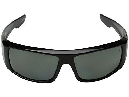Spy Optics Logan Sunglasses Shiny Black-Happy Gray Green Polarized