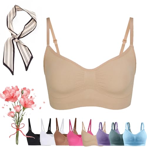 Soutien-gorge sans armatures et doublure skin pour femme taille medium-large