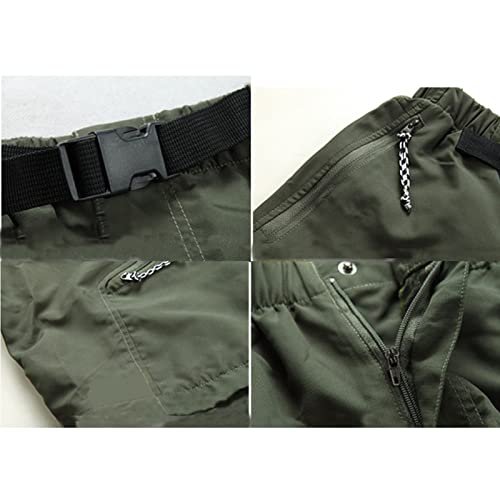 Men's Convertible Hiking Pants Lightweight Zip Off Breathable Cargo Pants Casual Trousers For Outdoor, Fishing, Safari #TOP4