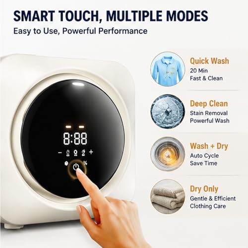 Machine à laver et à sécher compacte 5 kg électrique avec 4 modes - 4