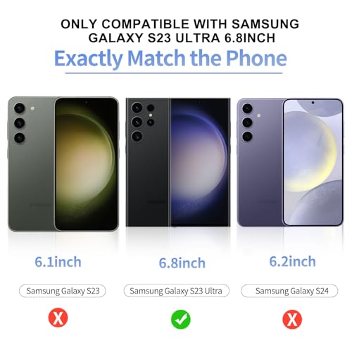 AOCOAKW 3 Pack Galaxy S23 Ultra Screen Protection with 2 Pack Camera Lens Protector, 9H Clear Hardness Tempered Glass and Anti Scratch Bubble Free Ultra Resistant(6.8”) by AOCOAKW - Used condition - Image 2