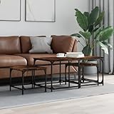 Le design industriel fait de cet ensemble de table d'appoint un ajout chic à votre salon, chambre à coucher ou bureau