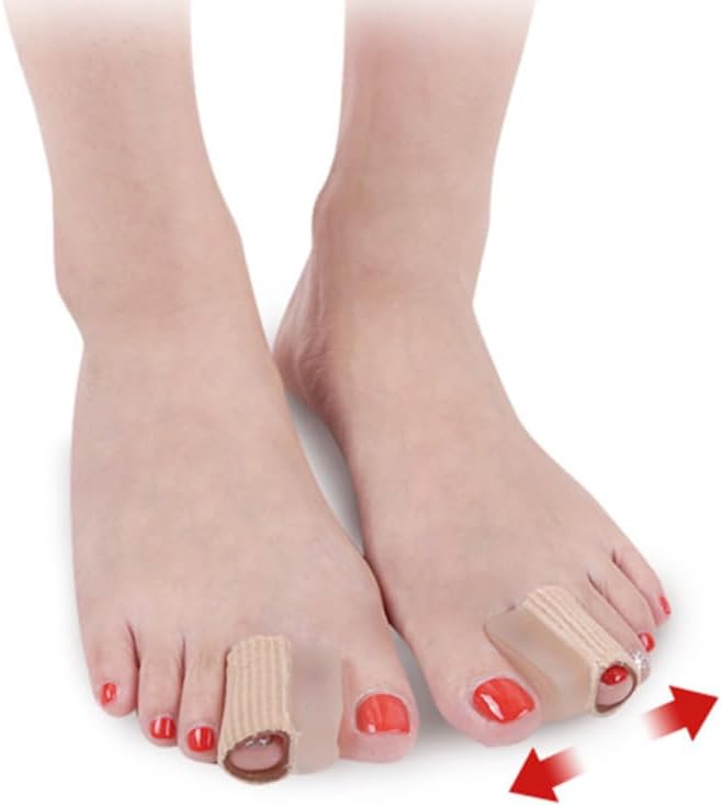 Frcolor Toe Separators for Bunion Relief and Alignment Comfortable Nylon and Sebs Material Overlapping Toe Spreaders for Men and Women Ideal for Yoga Pilates and Fitness