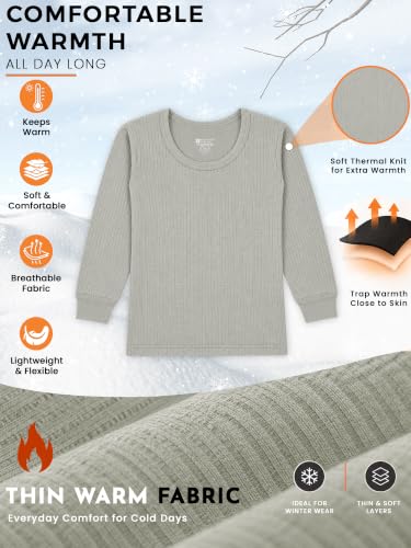 Image of BODYCARE Unisex Polycotton Slim Fit Thermal Tops Round Neck Full Sleeves Pack Of 1
