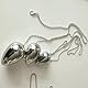 Qhysin 50cm Extra lang Kette Metall Analkugeln Analkette Analperlen Analplug Anus Dilator Prostata Massager Groß Ei Buttplug Vagina Masturbation Anal Ball Dildo Sexspielzeug für Männer Frauen（40mm L）