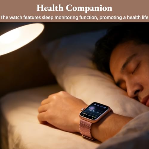 Cuifati Smartwatch met Bluetooth -oproep, 1,9 Inch TFT Square Screen Fitness Tracker, IP67 Water Proof Fitness Watch Sleep Monitoring, Meer Dan 100 Sportmodi - Afbeelding 4