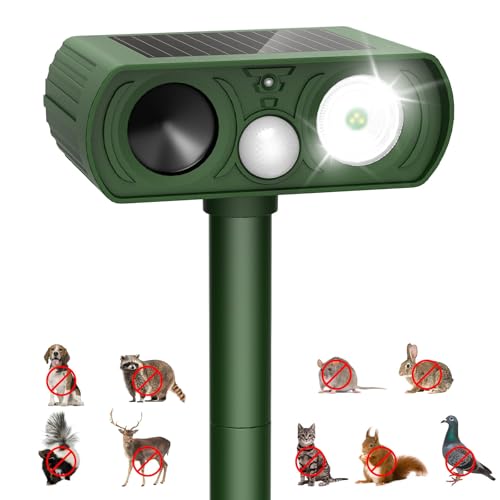 Bird Deterrent with Flash Lights for Yard Farm Garden Patio