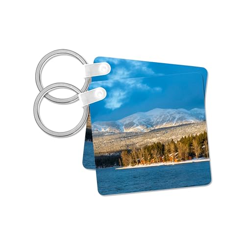 3dRose Whitefish Mountain Ski Runs Key Chain Set (2)