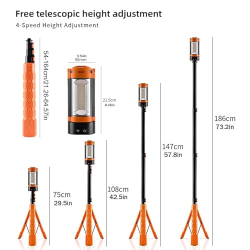 Lampe extérieure LED extensible 10000mAh puissante pour bivouac