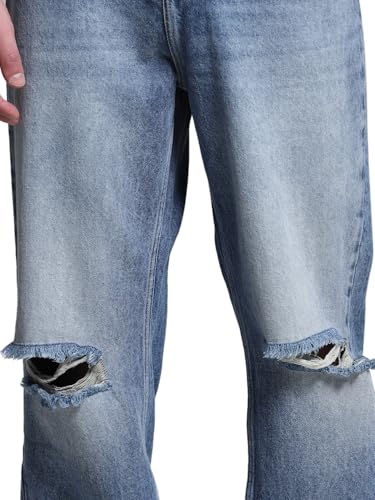 Image of Jack & Jones Men's Loose Fit Jeans | High Rise | Jeans for Men
