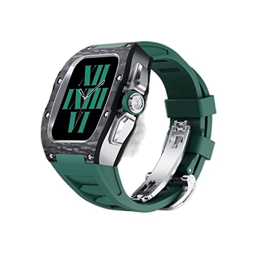 Kit de modification Apple Watch 45mm en carbone pour le sport et le bureau