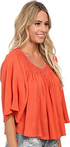 Billabong Juniors Hidden Bloom Top, Hot Coral, Large #TOP1