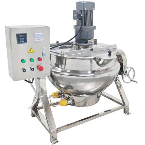 Commercial Electric Jacketed Kettle with Stirrer 26.5 Gal