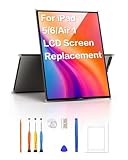 for iPad 5th (2017)/ 6th (2018)/ Air 1 Gen 9.7' Screen Replacement LCD Panel (Model: A1822 A1823 A1474 A1475 A1476 A1893 A1954) with Repair Kits (Not Touch Glass)