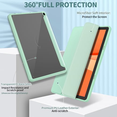 Étui tablette 10.1 pouces vert clair ajustable pour éviter les chutes - 5