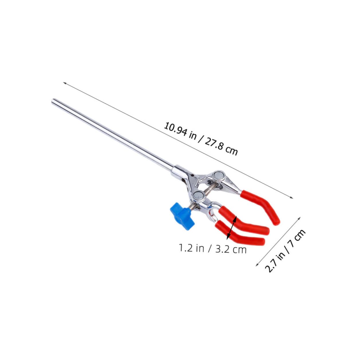 iplusmile 8pezzi Pinza Per Laboratorio Regolabile Acciaio Inossidabile Supporto Per Flask e Provette Accessorio Essenziale Per Esperimenti Scientifici e Sicurezza Nell Uso