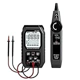 Netzwerkkabeltester, 2 in 1 Netzwerkkabeltester Längenerkennung Digitalmultimeter Kabeltracker Cat5 Cat6 PoE Tester Durchgangsprüfung