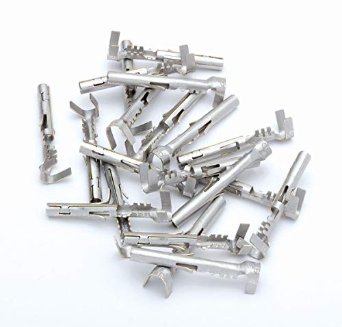 Eastwood 20 Pieces Crimp-Right Female Terminals for 14-16 Gauge Wire Spade Connectors Waterproof Heat Shrink