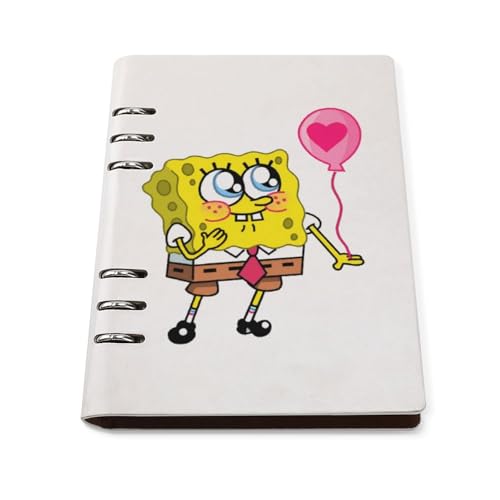 ノート スポンジボブ メモ帳 バインダーノート A5 6穴 90枚 てちょう ハードカバー メモ ンダー A5サイズ 横罫線 ??本 文房具 オフィス用品 ルーズリーフ 学生 キャンパス おしゃれ プレゼント 贈り物