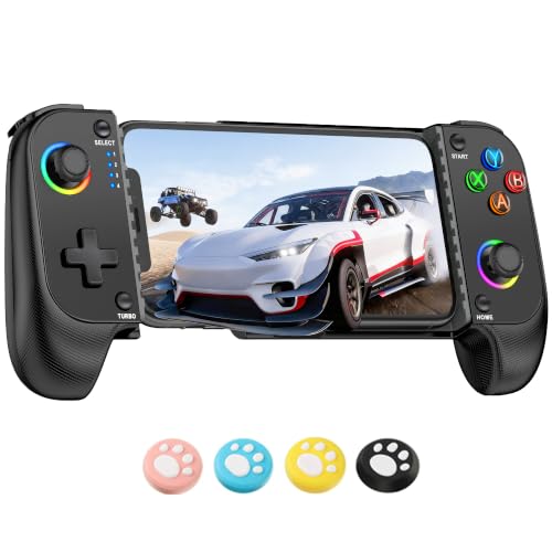 Image of AXYBCOOL Mobile Wireless Phone Controller for iphone /Android with Hall Joystick, Mobile Game Controller with Phone Case Support