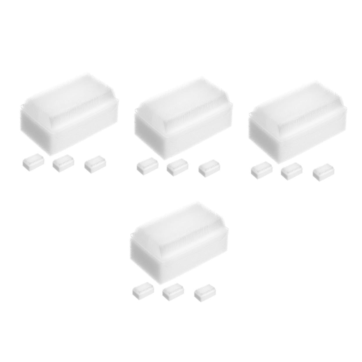 jojofuny Dispositivo De Entrenamiento Sensorial Cepillo Sensorial Cepillo De Masaje Para Bebé Cepillo De Esponja Para Bebé Cepillo De Wilbarger 4 Piezas X 4