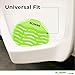 Modern Industrial Urinal Screen Deodorizer 10-Pack - Mint-Scented Urine Odor Eliminator for Fresh-Smelling Restrooms - Fits Most Commercial Urinals - Minimize Splash - Green