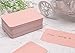 Penta Angel 100 Pcs Mini Paper Blank Gift Notes Cards DIY Craft Small Word Business Message Cards (Pink)