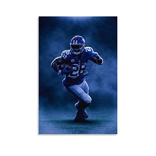 DFGHG Saquon Barkley Poster Motivational PosterDecorative Painting Canvas Wall Art Living Room Posters Bedroom Painting 24x36inch(60x90cm)