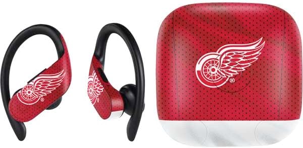 Skinit Decal Audio Skin Compatible with PowerBeats Pro - Officially Licensed NHL Detroit Red Wings Lineup Design