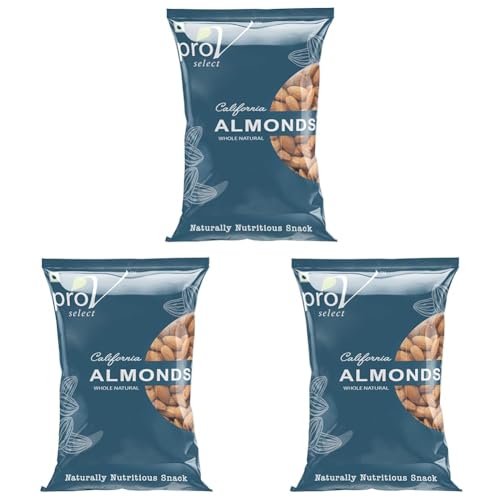Image of ProV Select - Almonds 1Kg|Value Pack|Raw Badam Dry Fruit | High Protein Healthy Nuts Snack| Amazing Quality Almond | Sourced From California | Crunchy & Tasty | Chef Sanjeev Kapoor'S Choice Brand