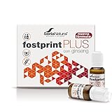 Soria Natural Fostprint Plus con Ginseng - Vitaminas para el Cansancio y la Memoria - Jalea Real, Vitaminas Grupo B, Biotina, Vitamina E, Vitamina D, L Carnitina y Propóleo Puro - 20 Viales con 15ml