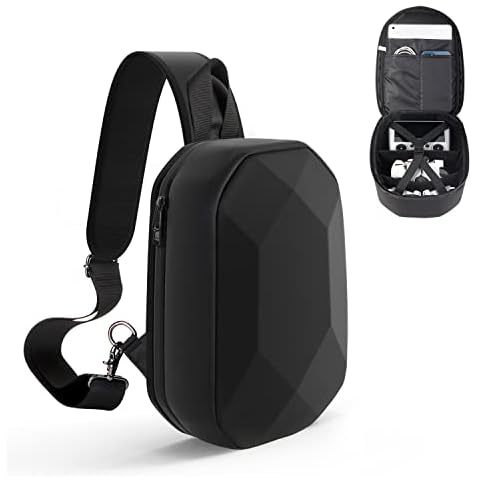 JSVER Carrying Case For DJI Mini Waterproof Shockproof Backpack Case Compatible with DJI Mini/DJI Air/DJI Mavic 1/DJI AVATA Remote & Smart Controller, Propellers, Battery and Accessories Cover