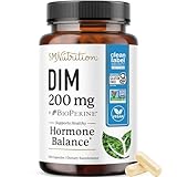 DIM Supplement 200 mg (120 Ct) | Estrogen Balance for Women & Men | Hormone Balance, Hormonal Acne Supplements, Menopause, Antioxidant & PMS Support | Non-GMO, Vegan, Soy Free | 4 Month Supply
