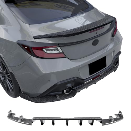 Fit 2022-2026 Subaru BRZ & Toyota GR86 Rear Diffuser Carbon Fiber Print