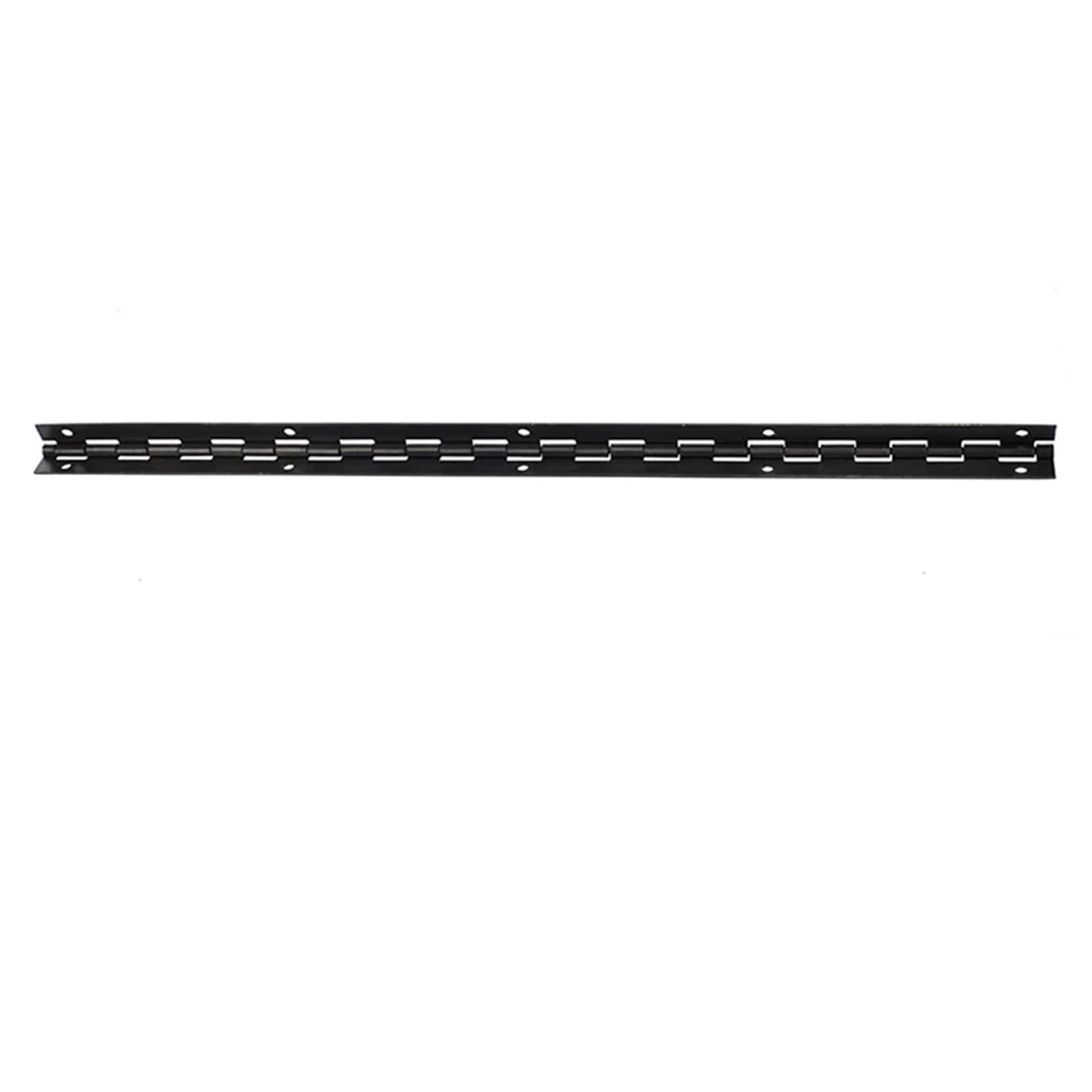 Bisagras de piano de acero inoxidable continuas, Bisagra de Piano hierro negro, 4 Uds., 153mm/380mm, 1mm, 270 grados, abierta con tornillos for Pianos(Size 1)