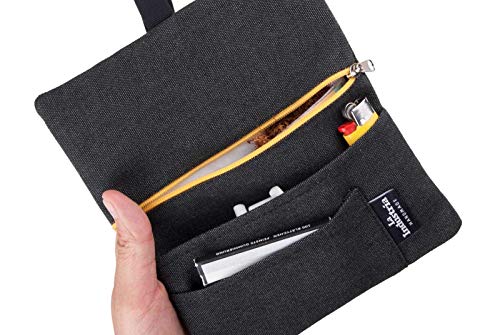 Water-repellent tobacco pouch case - Smoker kit for filter tips, rolling paper & lighter